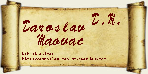 Daroslav Maovac vizit kartica